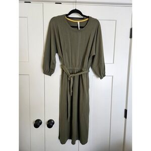 Anthropologie dress size XS green soft light sweatshirt like